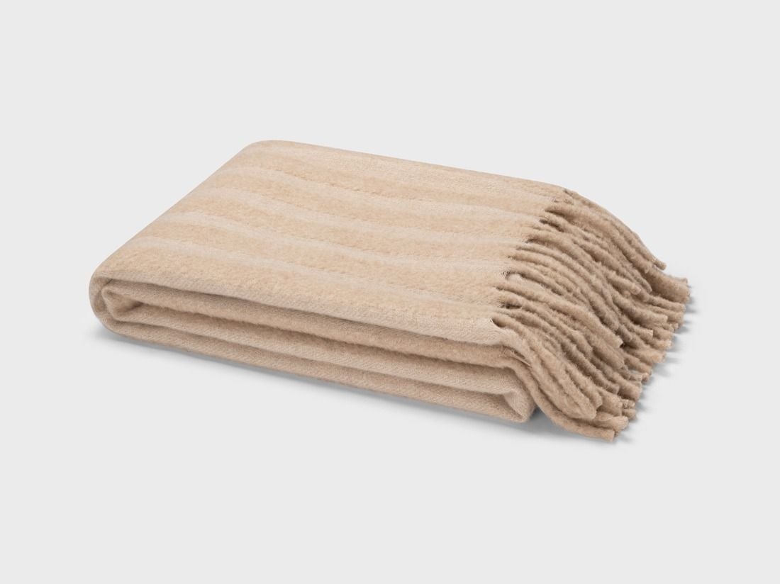 Deken alpacawol camel 130x200