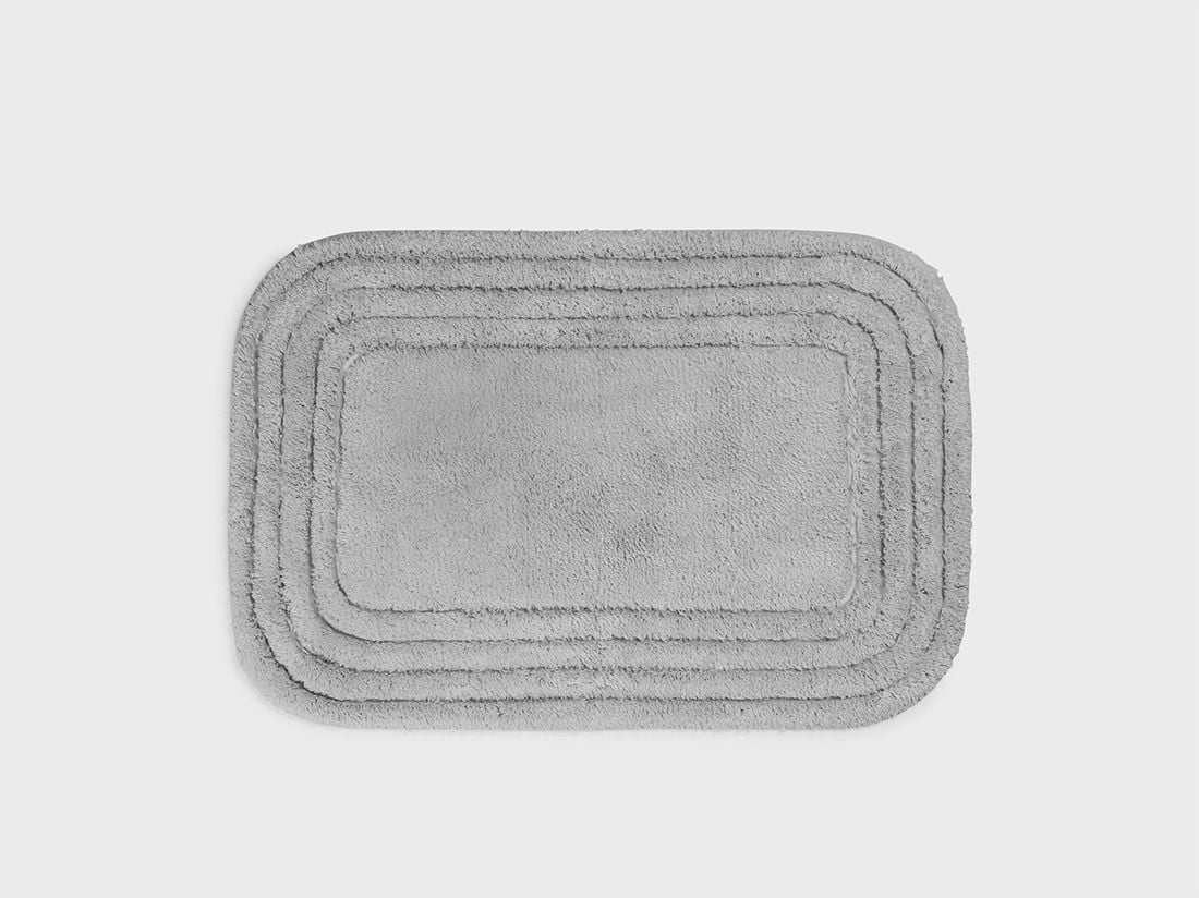 Badmat ovaal misty grey 60x90