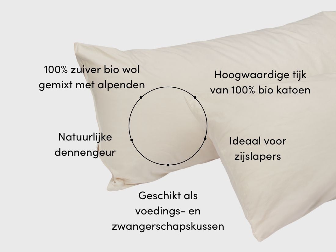 Kussen zijslaper alpenden 35x160 stevig