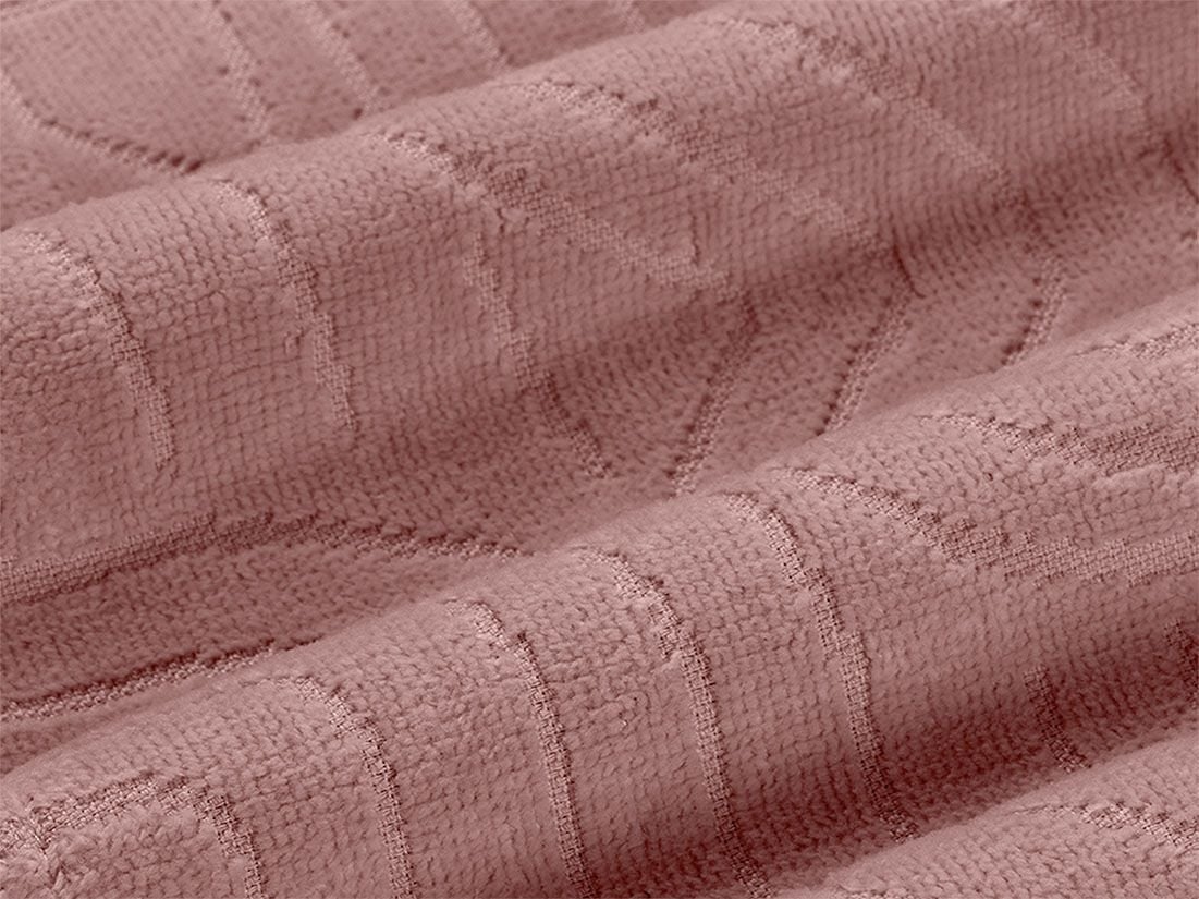 Badjas velours blush rose