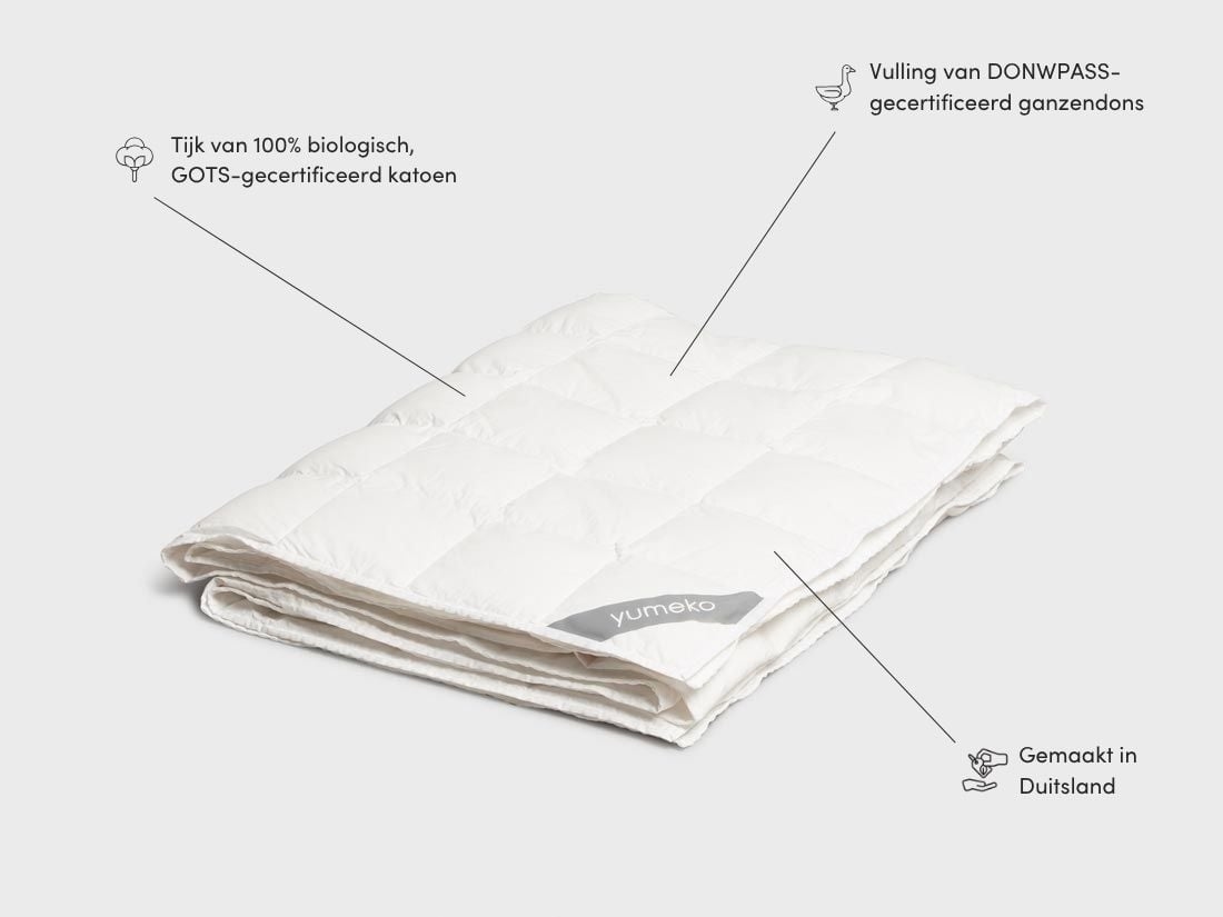 Dekbed ganzendons zomer 260x220