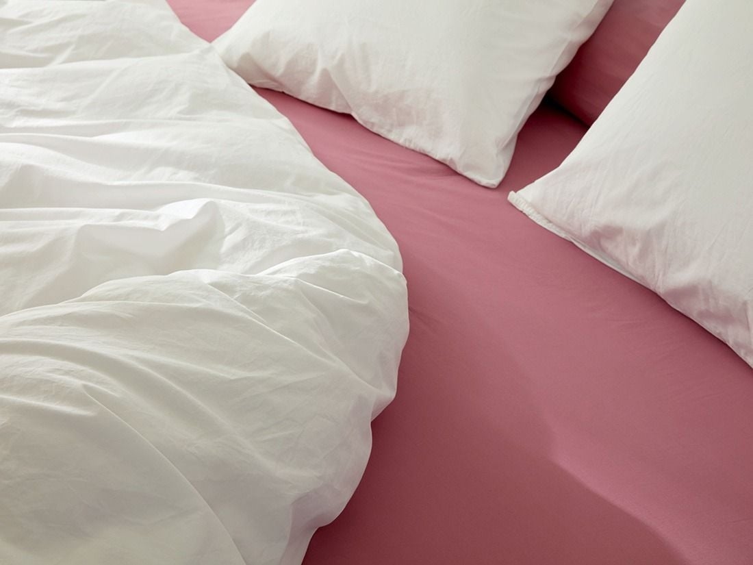 Dekbedovertrek percal katoen blissful white