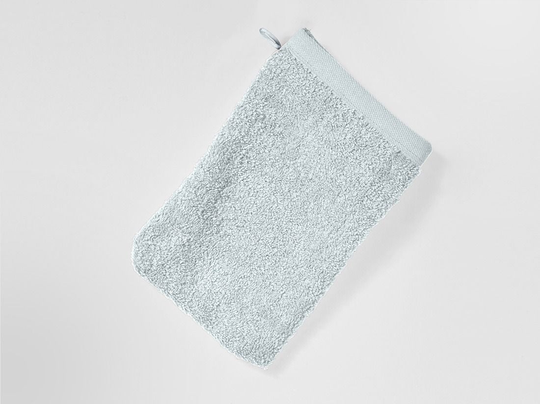 Washandjes terry bubble blue 15x22 - 4 st