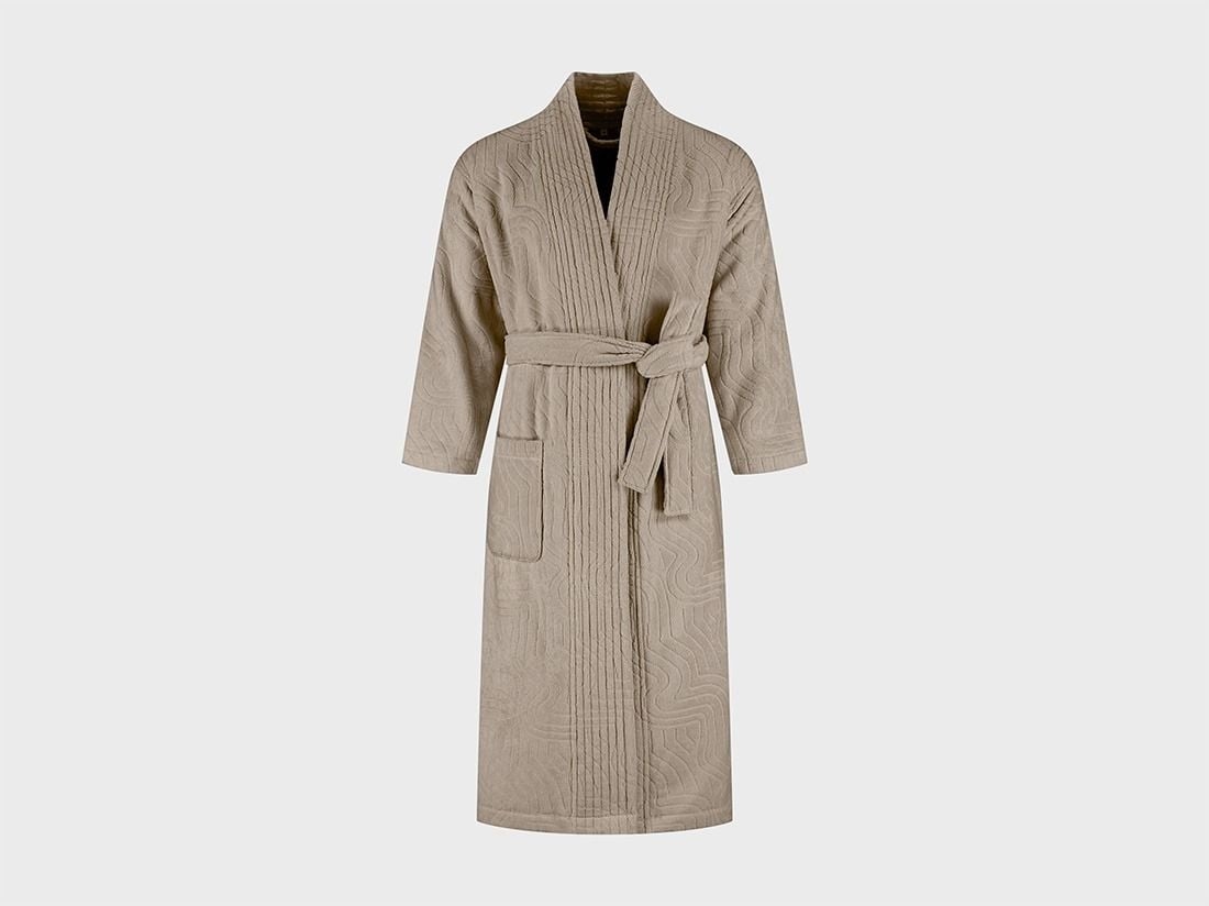 Badjas velours classic taupe