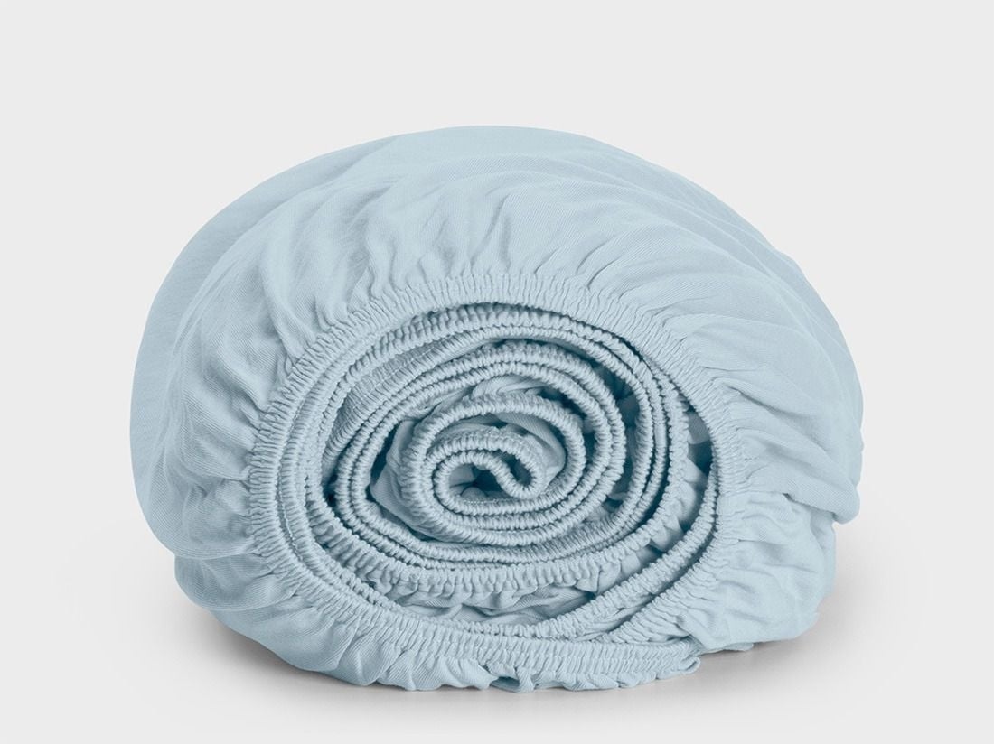 Hoeslaken jersey fresh blue