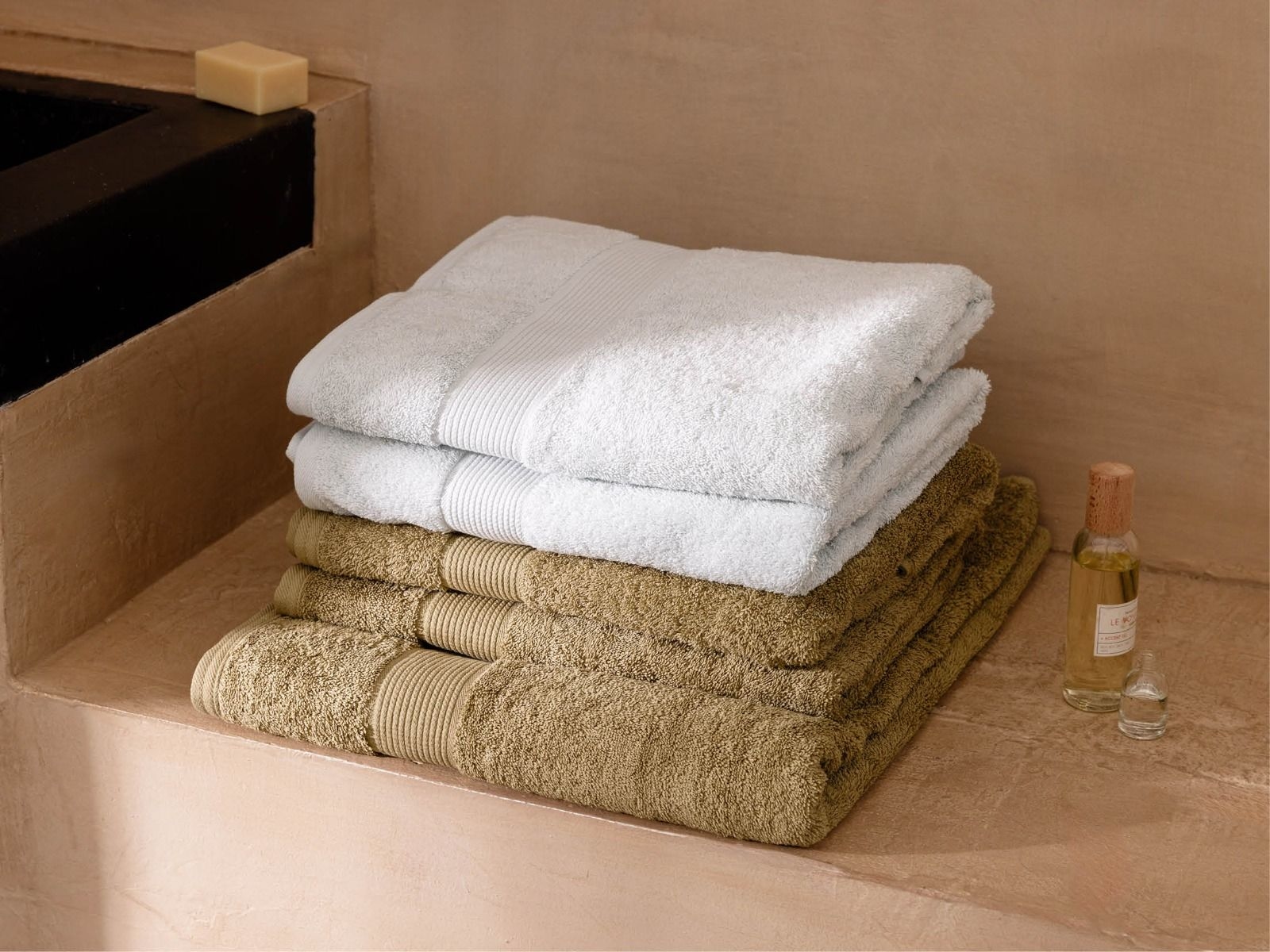 Handdoeken terry bubble blue 50x100