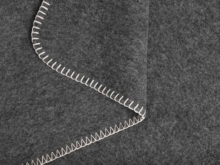 Babydeken merinowol charcoal 75x100