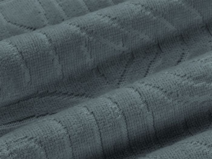 Badjas velours pebble blue