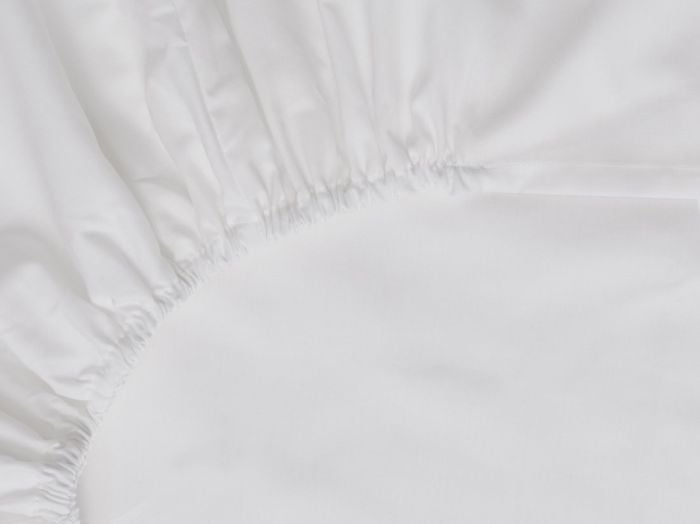Hoeslaken katoen Tencel™ pure white