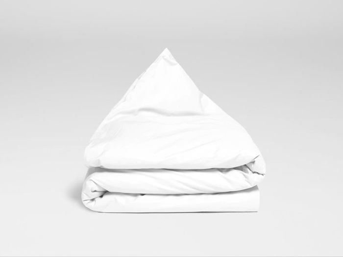 Kinderdekbedovertrek katoen satijn pure white