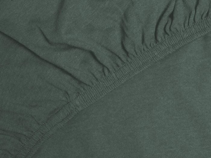 Kinderhoeslaken jersey pine green