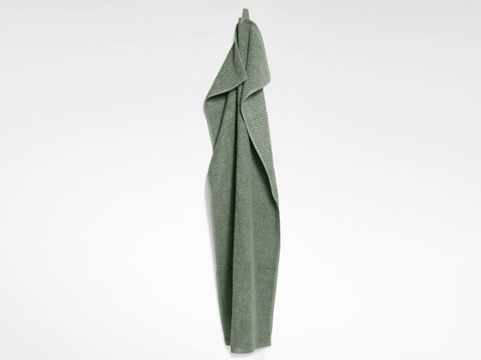 Handdoeken dots stone green 50x100