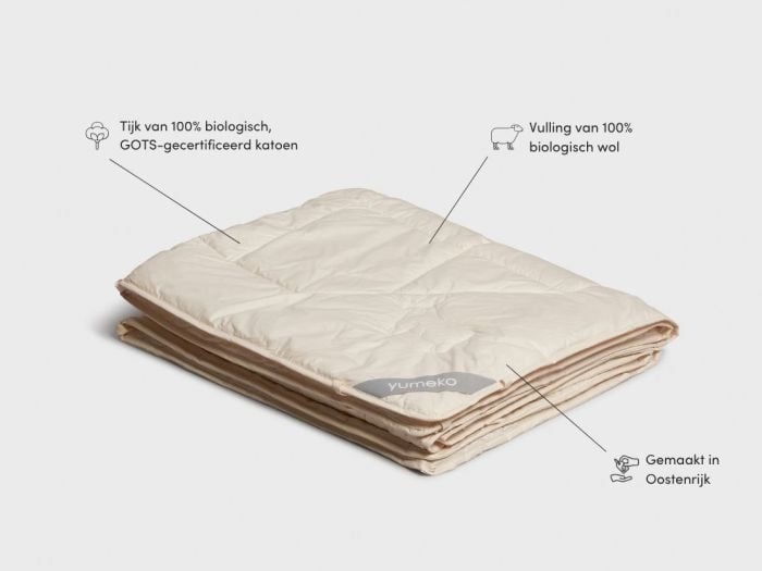 Dekbed wol zomer 240x220