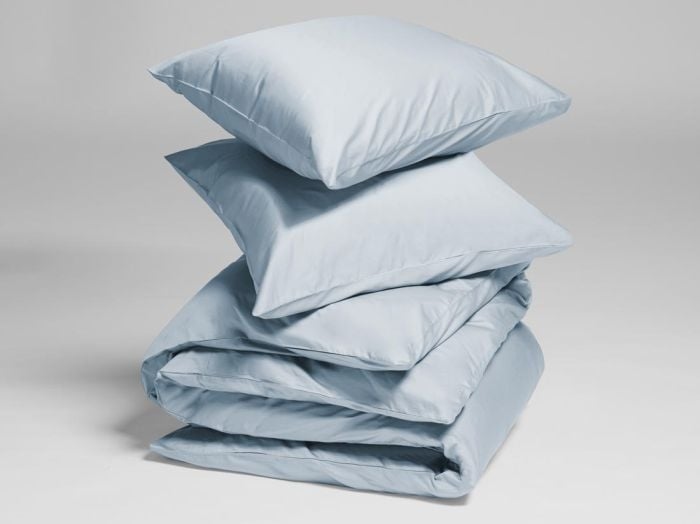 Dekbedovertrek katoen satijn sky blue
