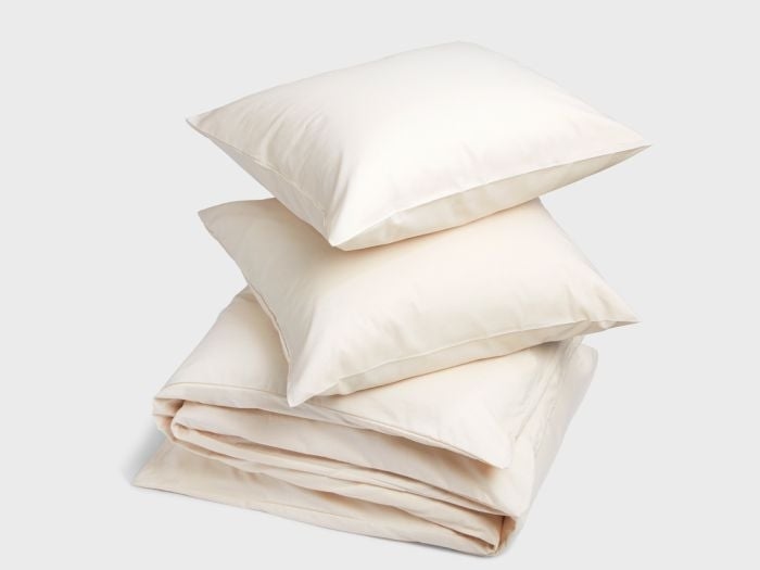 Dekbedovertrek katoen TENCEL™ latte chambray