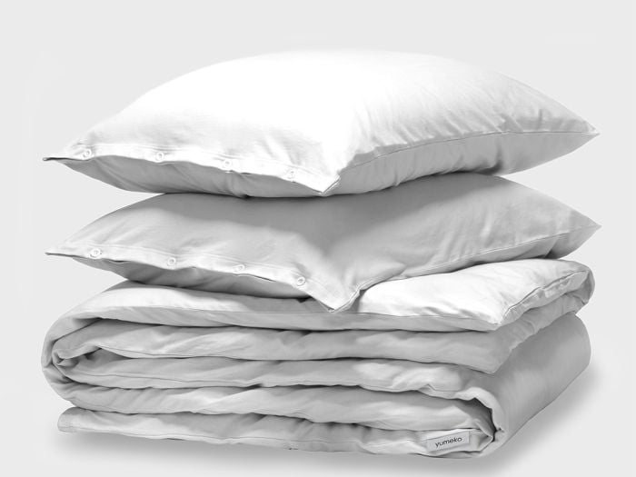 Dekbedovertrek jersey pure white