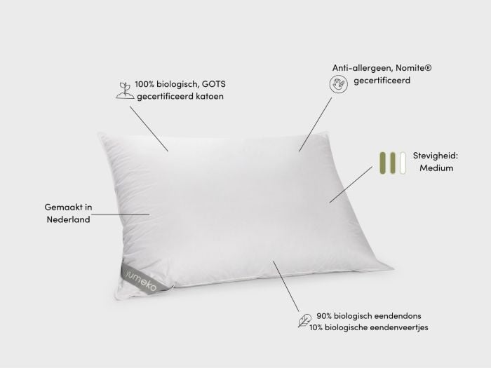 Kussen dons 70x90 medium