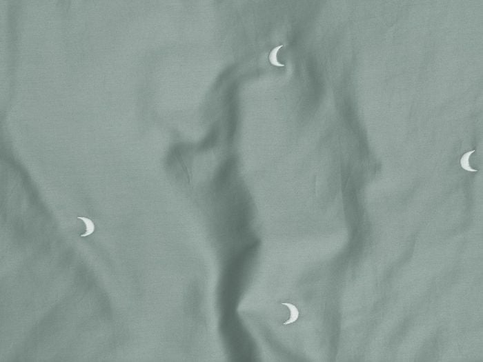 Dekbedovertrek katoen satijn sea green moon