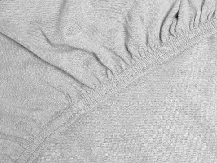 Kinderhoeslaken jersey white grey