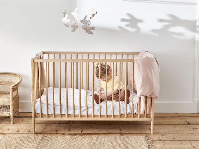 Kinderdekbedovertrek katoen satijn dusty rose