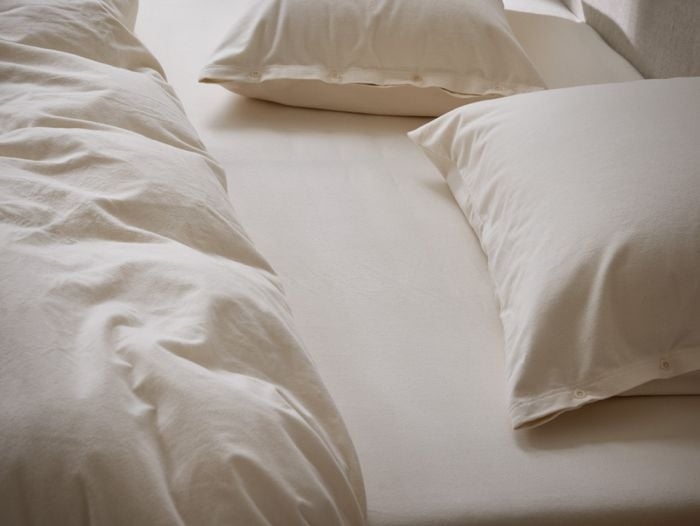 Dekbedovertrek flanel natural