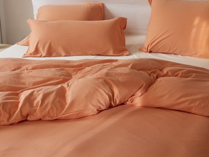 Kussensloop jersey perfect peach