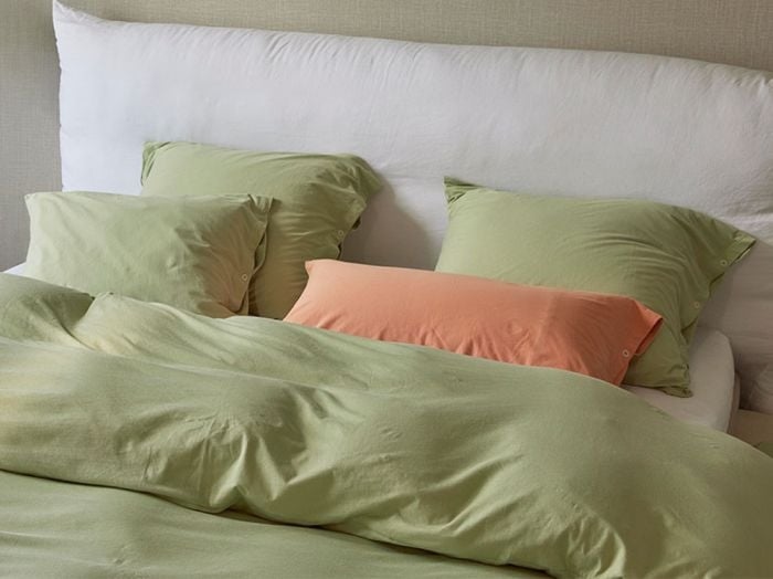 Kussensloop jersey pistachio green