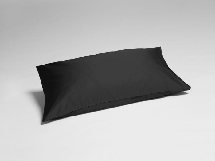 Kussensloop katoen satijn dark anthracite