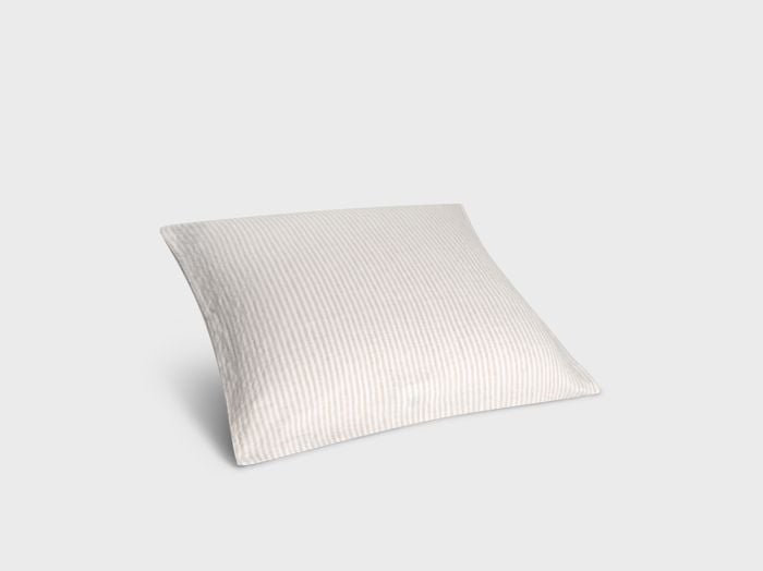 Kussensloop gewassen linnen natural stripe