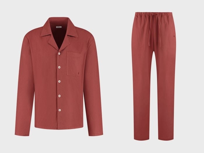 Pyjamaset heren flanel red velvet