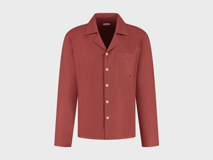 Pyjamashirt heren flanel red velvet