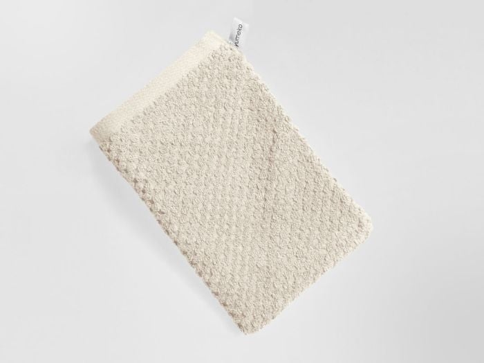 Washandjes dots white sand 15x22 - 4 st