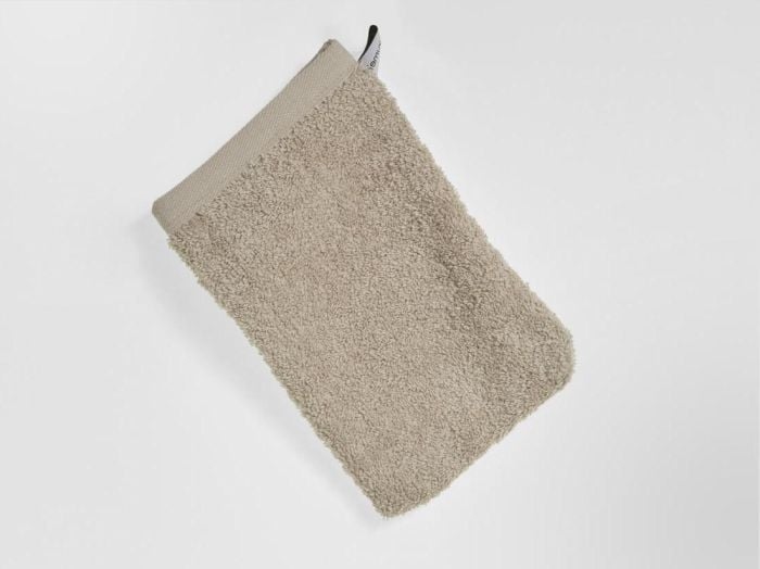 Washandjes terry warm taupe 15x22 - 4 st