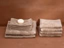 Douchelakens velours classic taupe 70x140 - 2 st