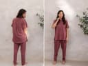 Pyjamabroek dames jersey evening rose