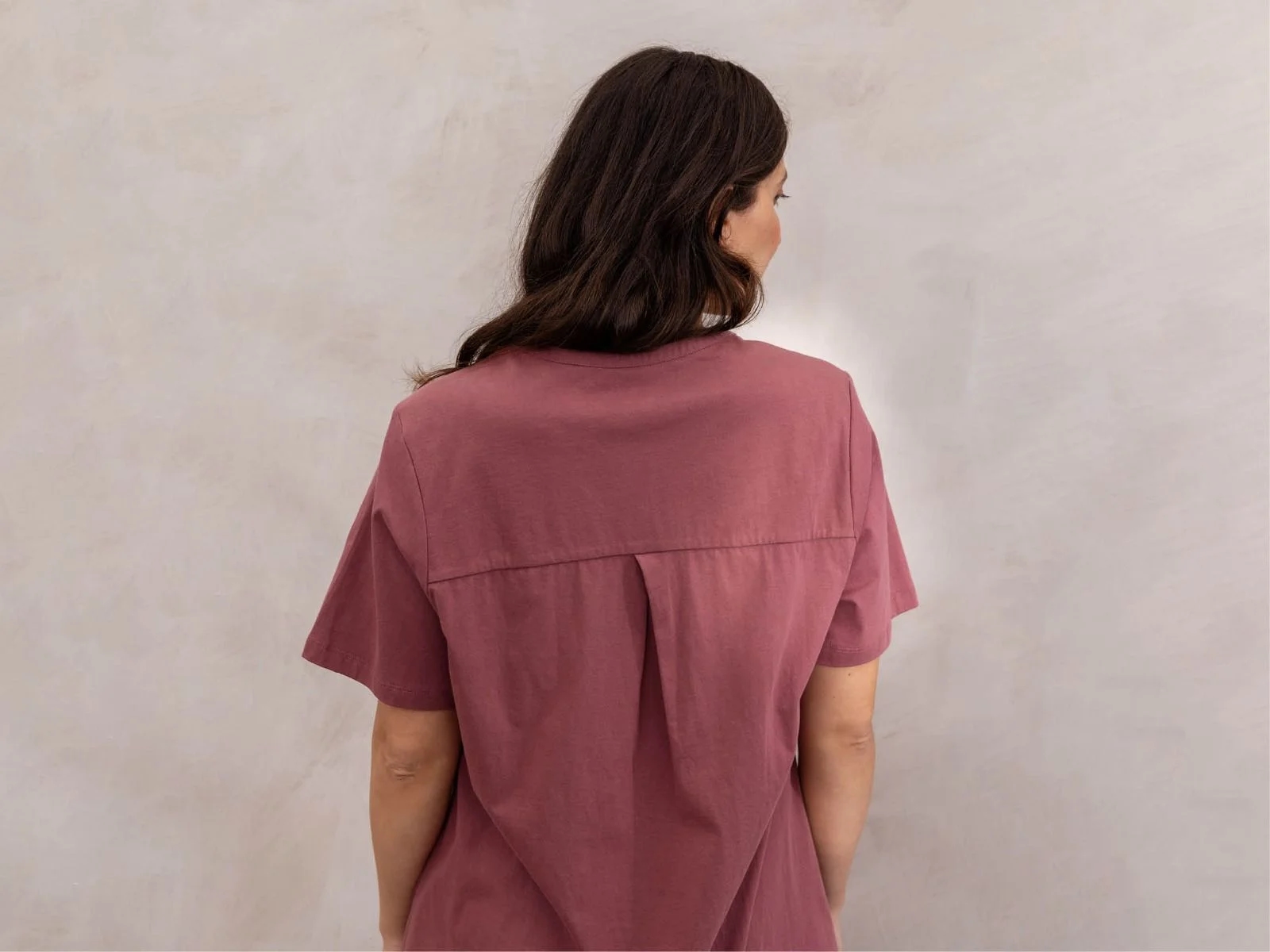 Pyjama t-shirt dames jersey evening rose