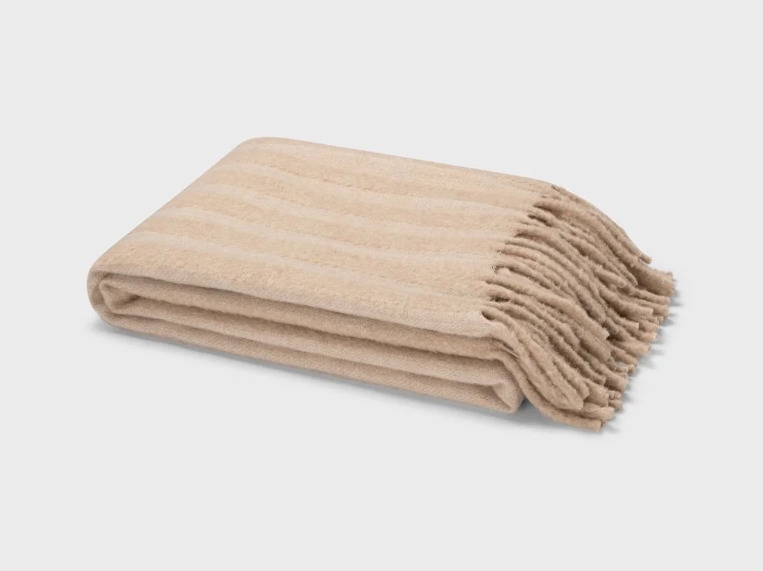 Deken alpacawol camel 130x200