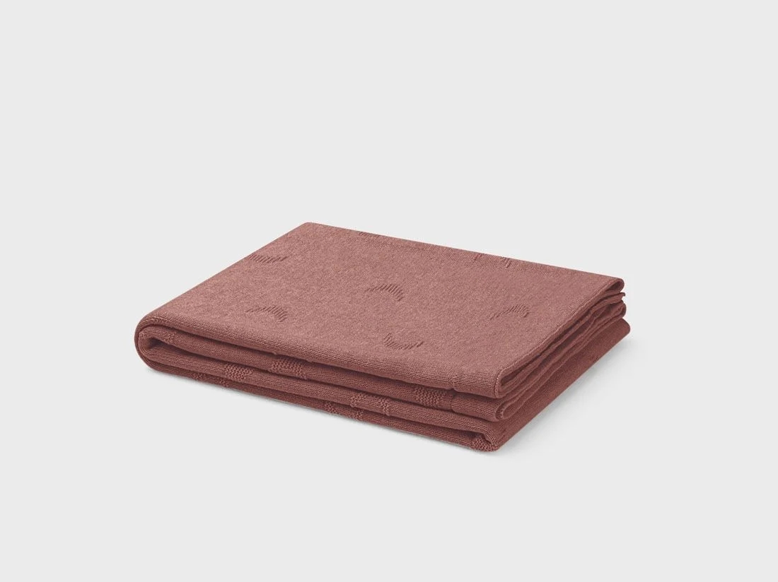 Babydeken katoen moon blush rose 75x100