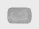 Badmat ovaal misty grey 60x90