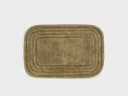 Badmat ovaal olive green 60x90