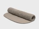 Badmat ovaal warm taupe 60x90