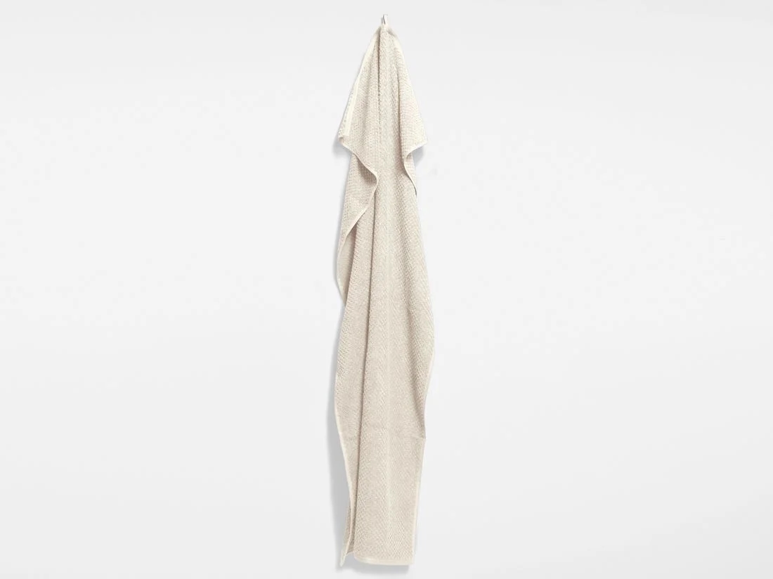 Douchelakens dots white sand 70x140 - 2 st