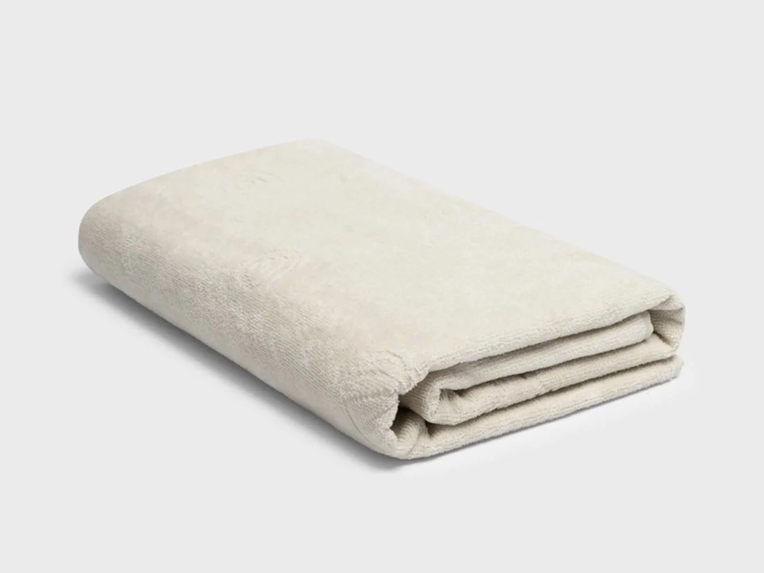 Strandlaken velours seashell soft sand 86x140