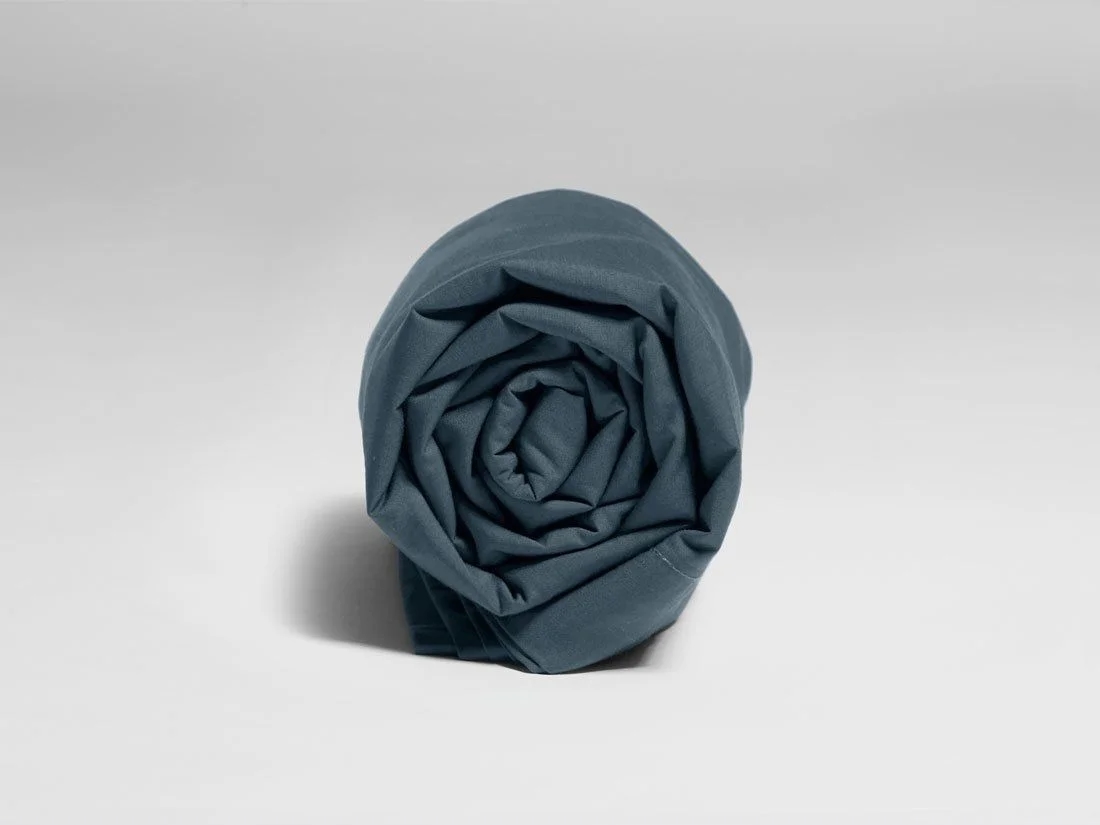 Kinderlaken percal katoen blue