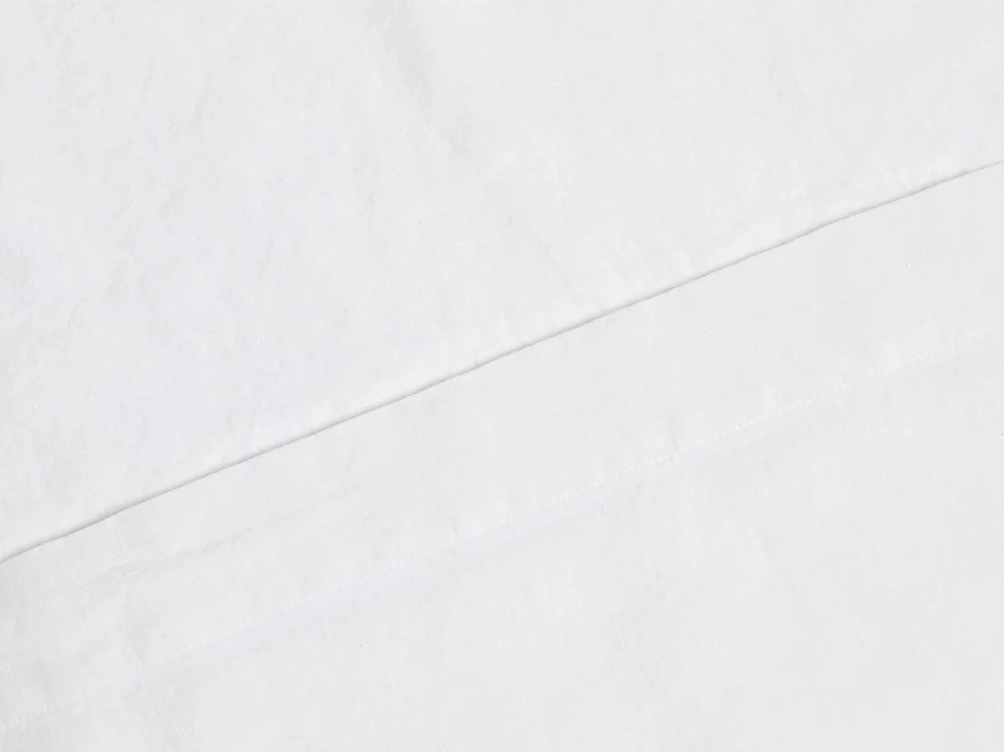 Laken gewassen linnen pure white