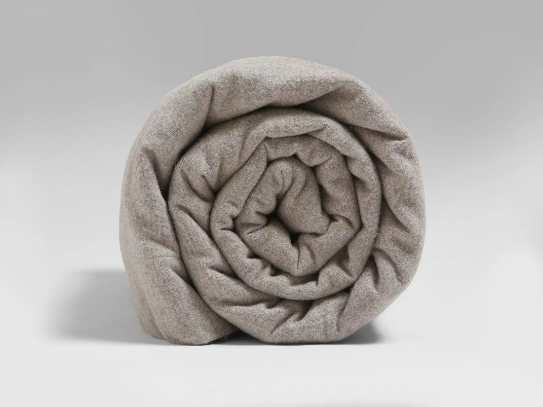 Laken flanel stone brown