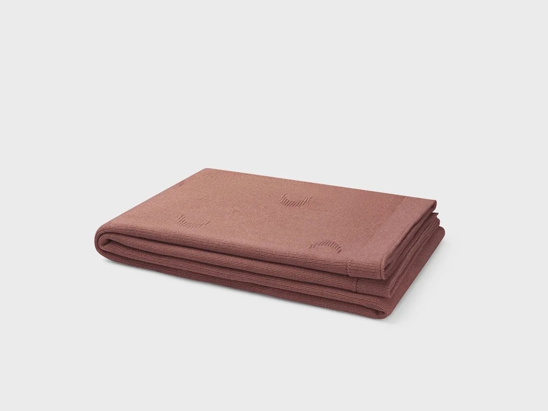 Kinderdeken katoen moon blush rose 100x150