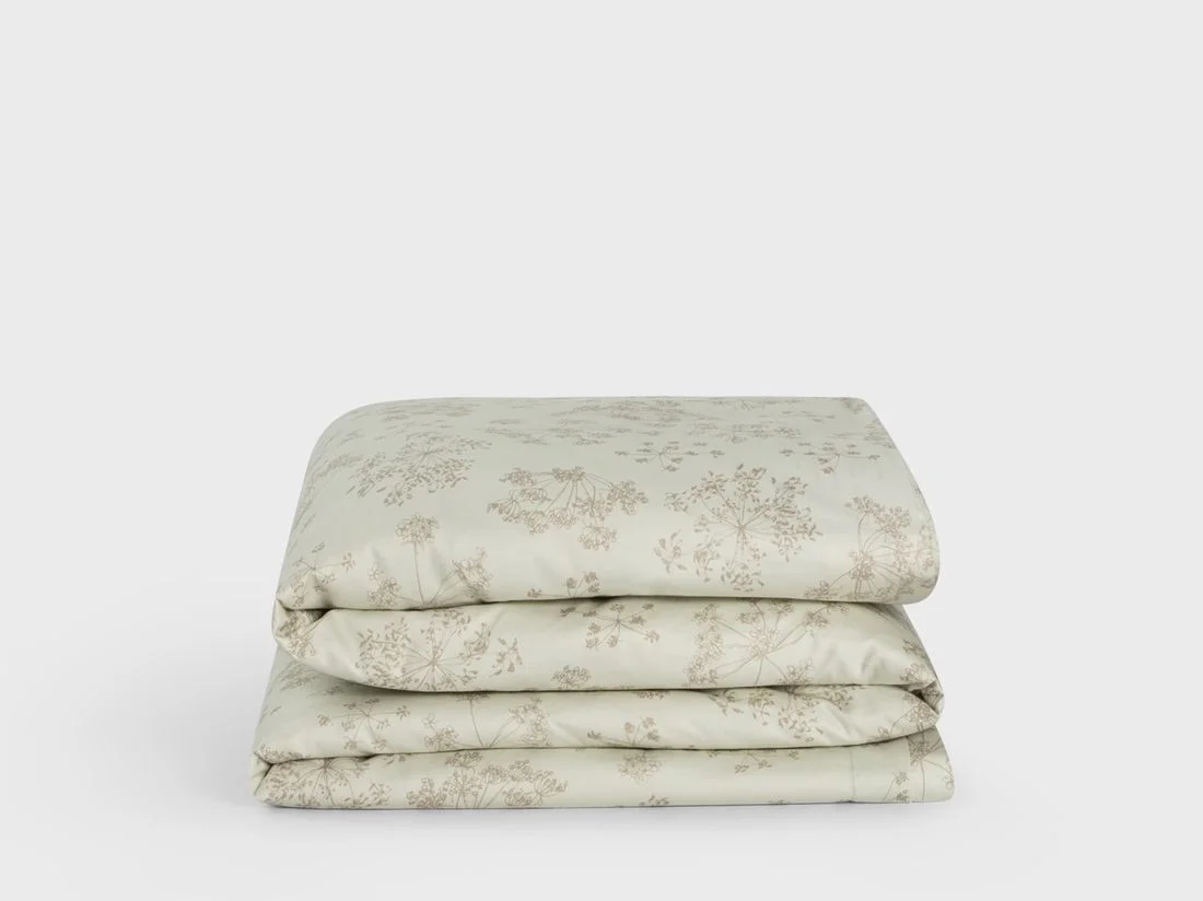 Kinderdekbedovertrek katoen satijn natural bloom 100x135