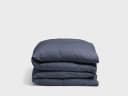 Kinderdekbedovertrek jersey indigo blue