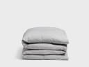 Kinderdekbedovertrek jersey white grey